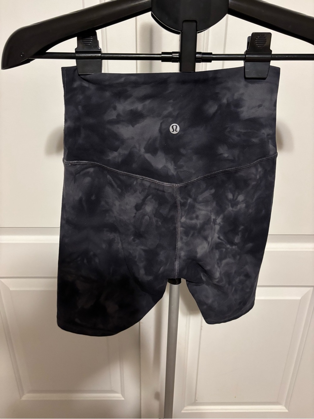 lululemon athletica Black Tie-Dye High-Rise Bike Shorts